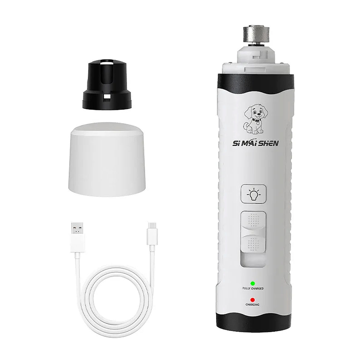 Lime à griffes électrique pour chien et chat – Meuleuse silencieuse à double LED