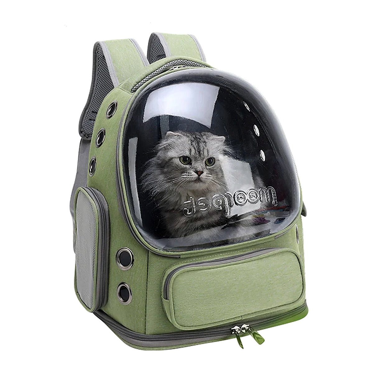 Sac à dos de transport à bulle pour chat et petit chien – Façade panoramique transparente