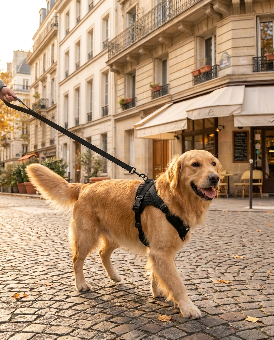 Chien qui tire en laisse : comment lui apprendre à marcher calmement