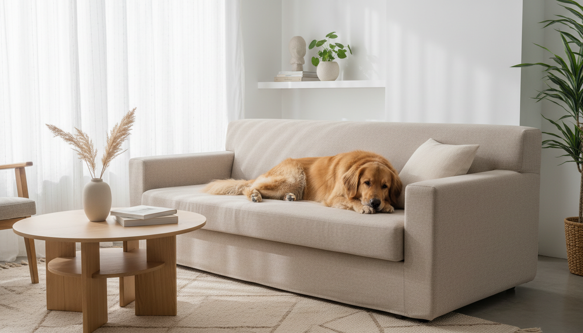 Housse canapé pour animaux : protéger son canapé sans sacrifier le style