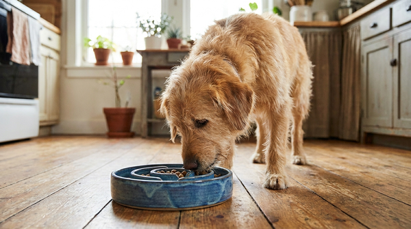 Chien qui mange trop vite : les risques et la solution de la gamelle anti-glouton