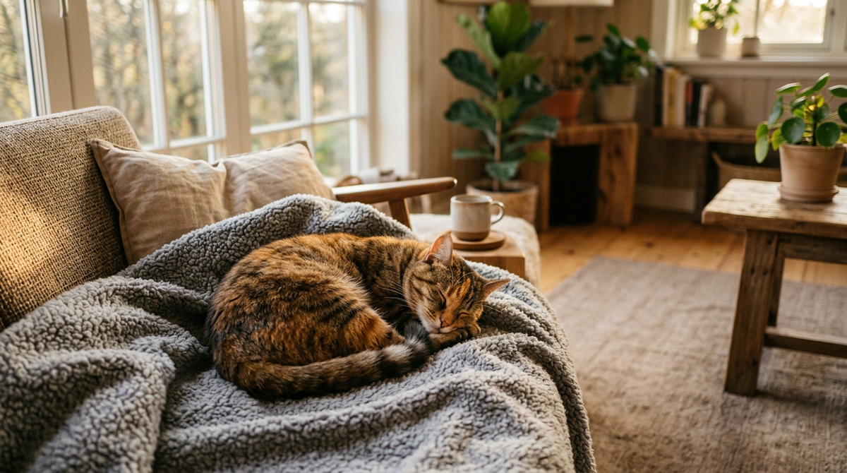 Couverture polaire pour chien et chat : douceur, chaleur et fini les poils partout