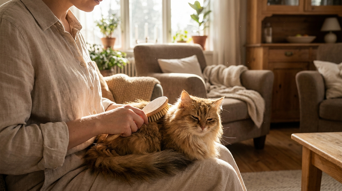 Chat et chien qui perdent leurs poils : la brosse vapeur qui simplifie le toilettage
