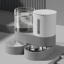 Distributeur automatique gravité 2-en-1 pour chat et chien – Croquettes + eau, bol acier inoxydable — vue 3