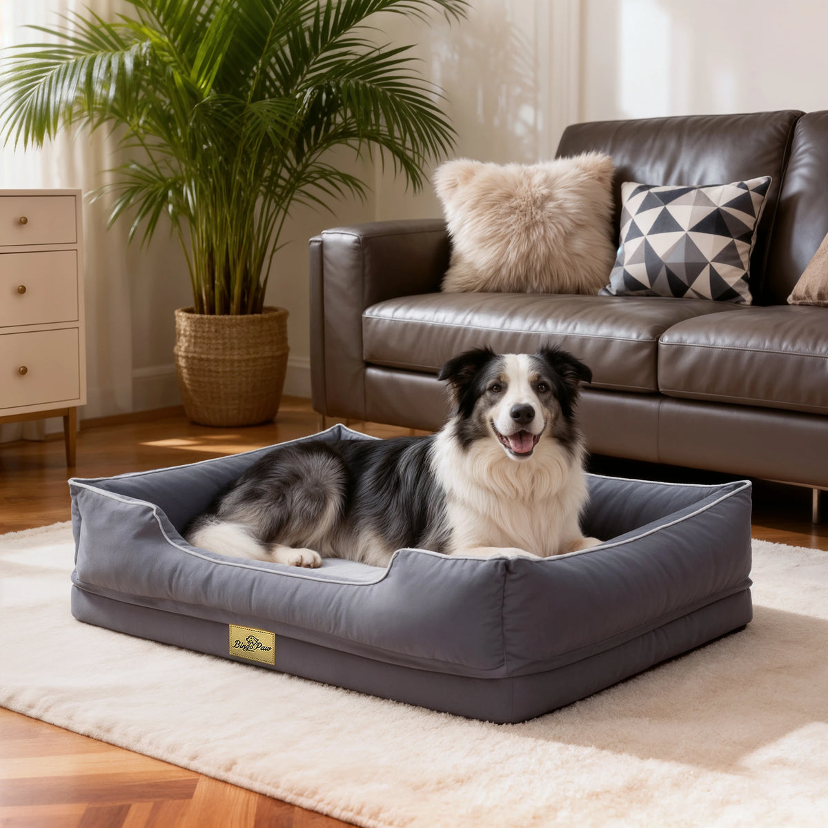 Canapé-lit orthopédique pour chien — Barnabé