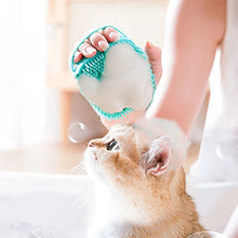 Brosse de bain en silicone à réservoir de shampoing – Chien et chat — vue 4