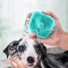 Brosse de bain en silicone à réservoir de shampoing – Chien et chat — vue 5