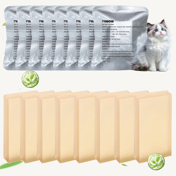 Plaquettes désodorisantes pour litière automatique de chat et leurs sachets