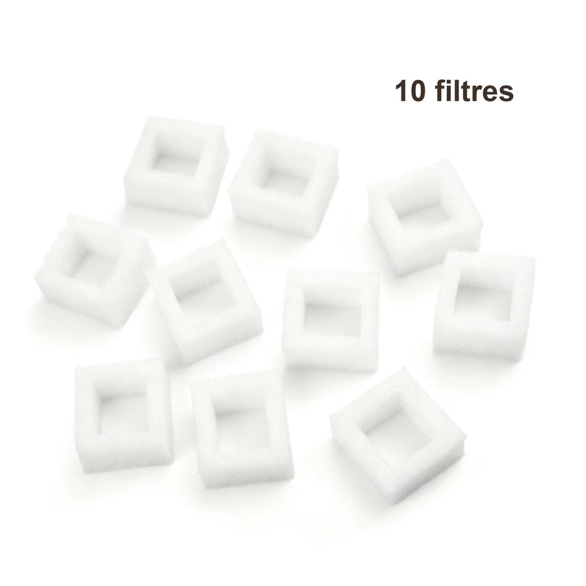 Filtres pour fontaine fleur 1,2 L – Lot de 10