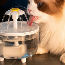 Fontaine à eau fleur pour chat 1,2 L – Silencieuse, 3 jets — vue 2