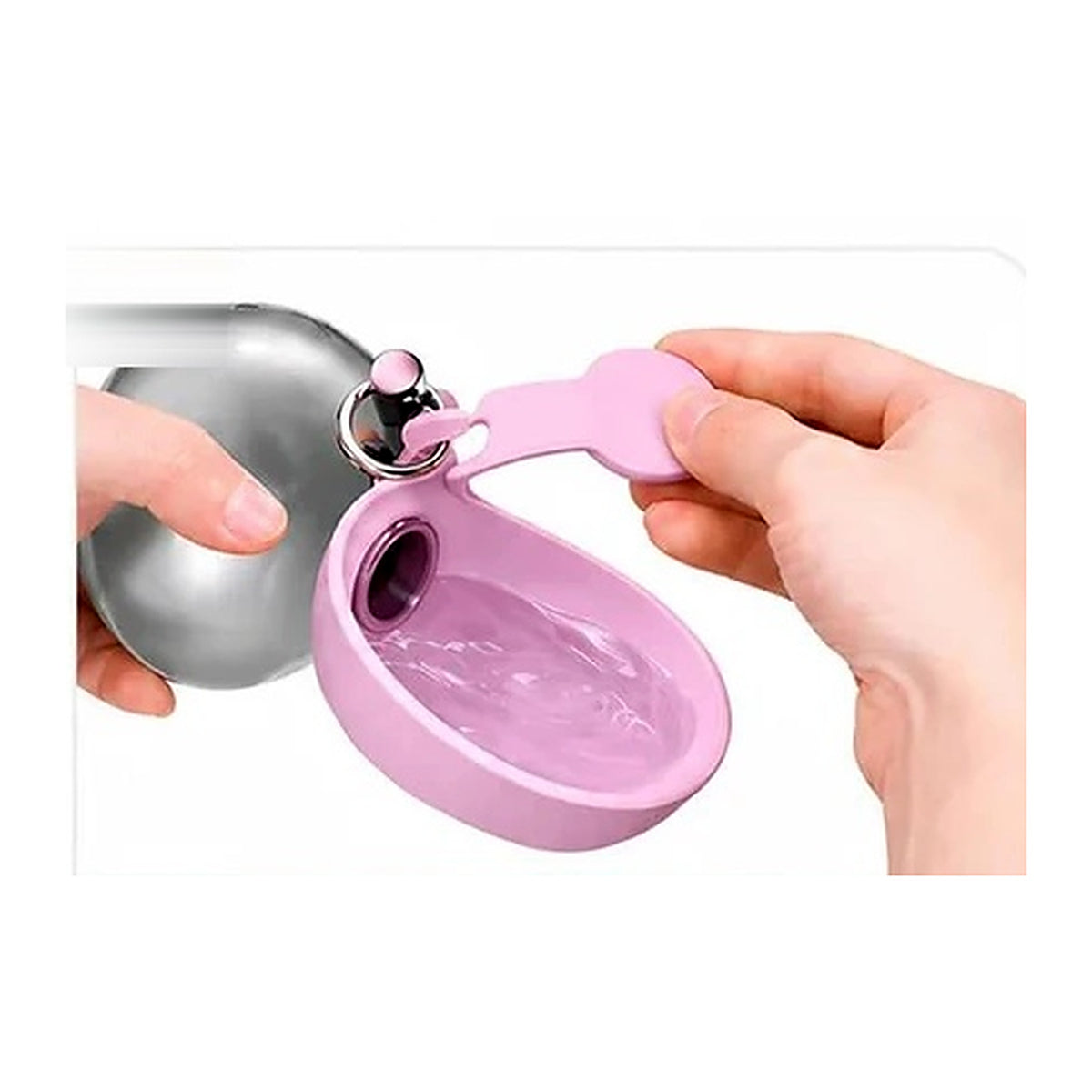 Gourde 2-en-1 pour chien – Inox 304 à coupelle intégrée, 285 ml