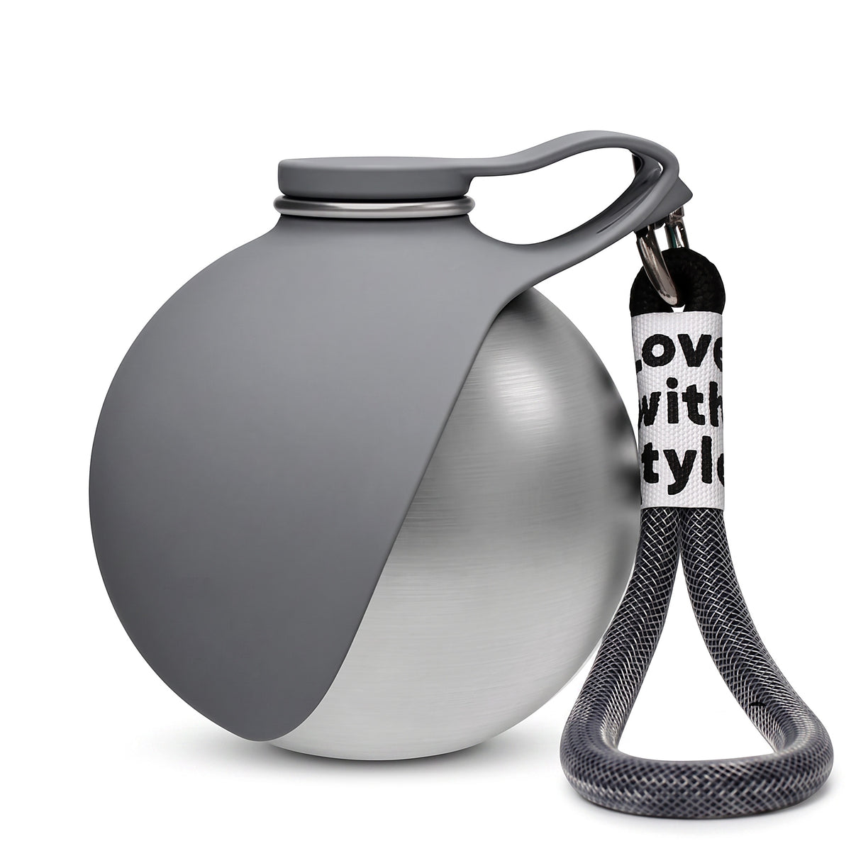 Gourde 2-en-1 pour chien – Inox 304 à coupelle intégrée, 285 ml