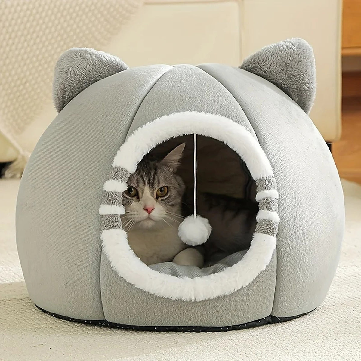 Panier grotte tête de chat — Suzanne
