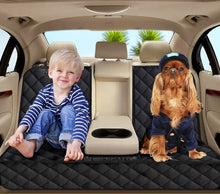 Housse de protection de banquette arrière pour chien – Matelassée, déperlante, avec rabats latéraux — vue 2