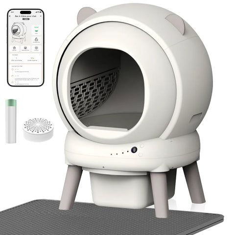 Self-cleaning litter boxes
