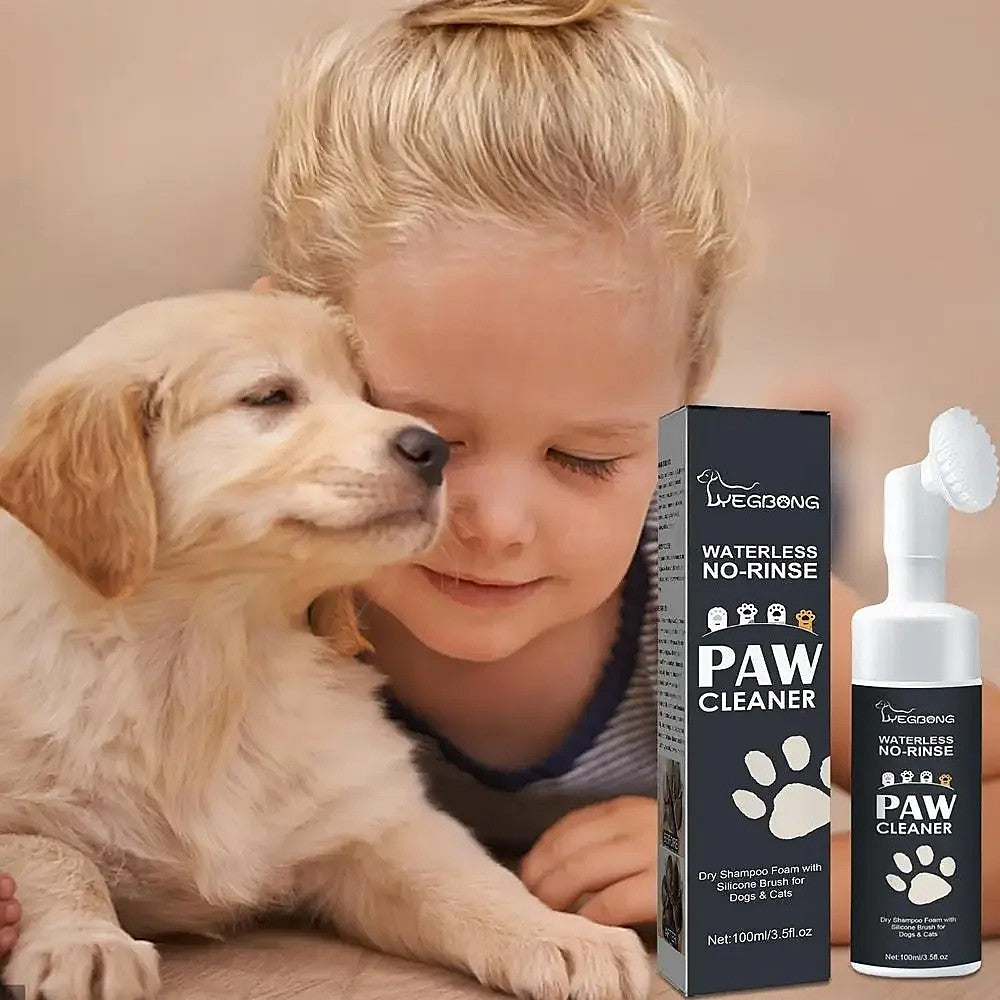 Mousse nettoyante pour pattes sans rinçage – Chien et chat, 100 ml