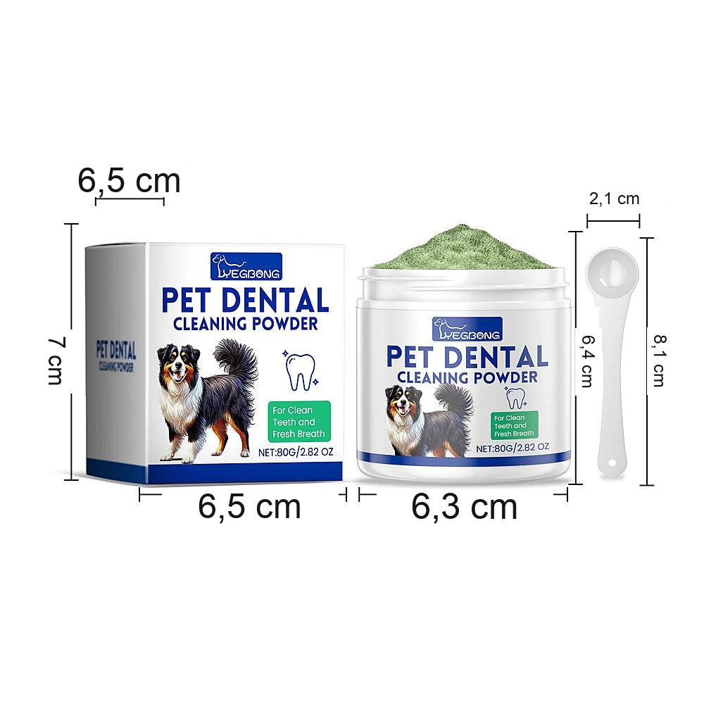 Poudre dentaire pour chien – 80 g avec cuillère doseuse