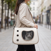 Sac de transport pliable pour chat et petit chien – Cabine respirante à hublot & bandoulière