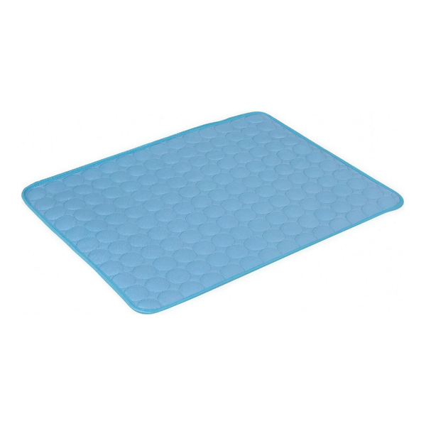 Tapis rafraîchissant bleu pour chien et chat — gel autorefroidissant sans électricité, Douce Patte