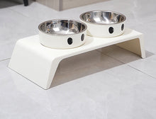 Gamelles doubles surélevées – Bols inox amovibles, socle 8,5 cm — vue 3