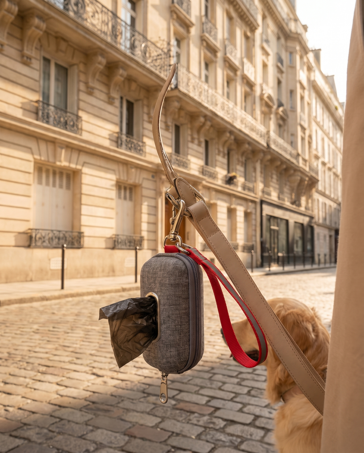 Distributeur de sacs à déjection pour chien – Porte-sac clipsable