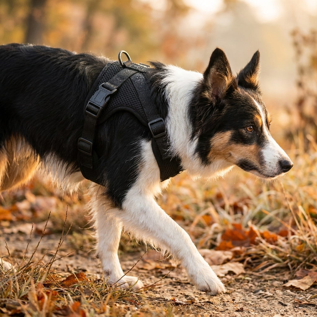 Harnais anti-traction pour chien avec laisse – Réglable et confortable