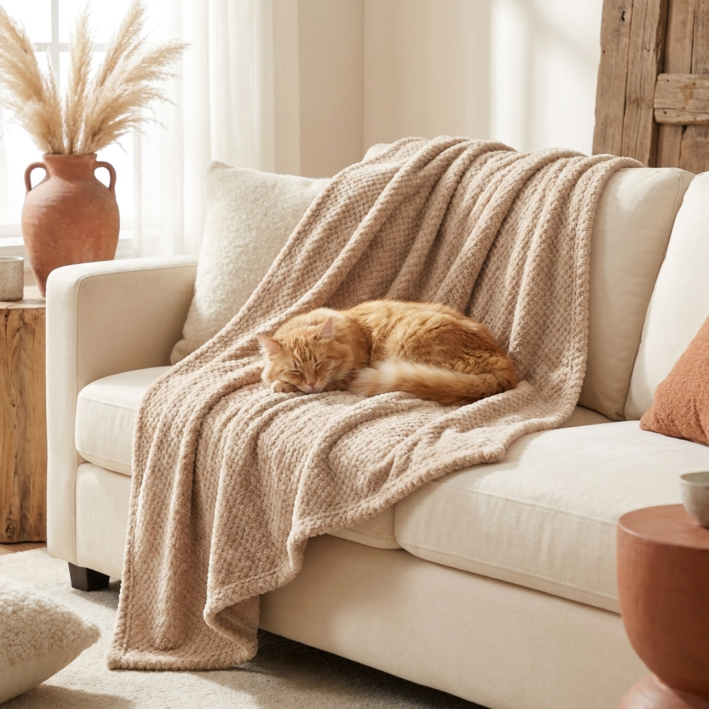 Plaid polaire doux pour chien et chat – Couverture chaude