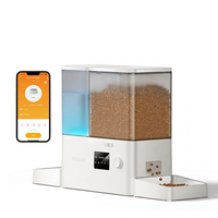 Distributeur automatique 2-en-1 connecté pour chat et chien – Croquettes + fontaine à eau WiFi, 8,5 L
