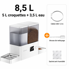Distributeur automatique 2-en-1 connecté pour chat et chien – Croquettes + fontaine à eau WiFi, 8,5 L — vue 6
