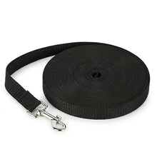 Longe d'éducation pour chien – Sangle plate 2 cm, mousqueton pivotant — vue 1